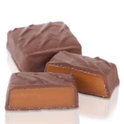 Jumbo Caramel Squares Milk Chocolate (10/Tray, 12 oz)
