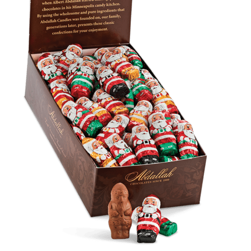 Milk Chocolate Foiled Mini Santas