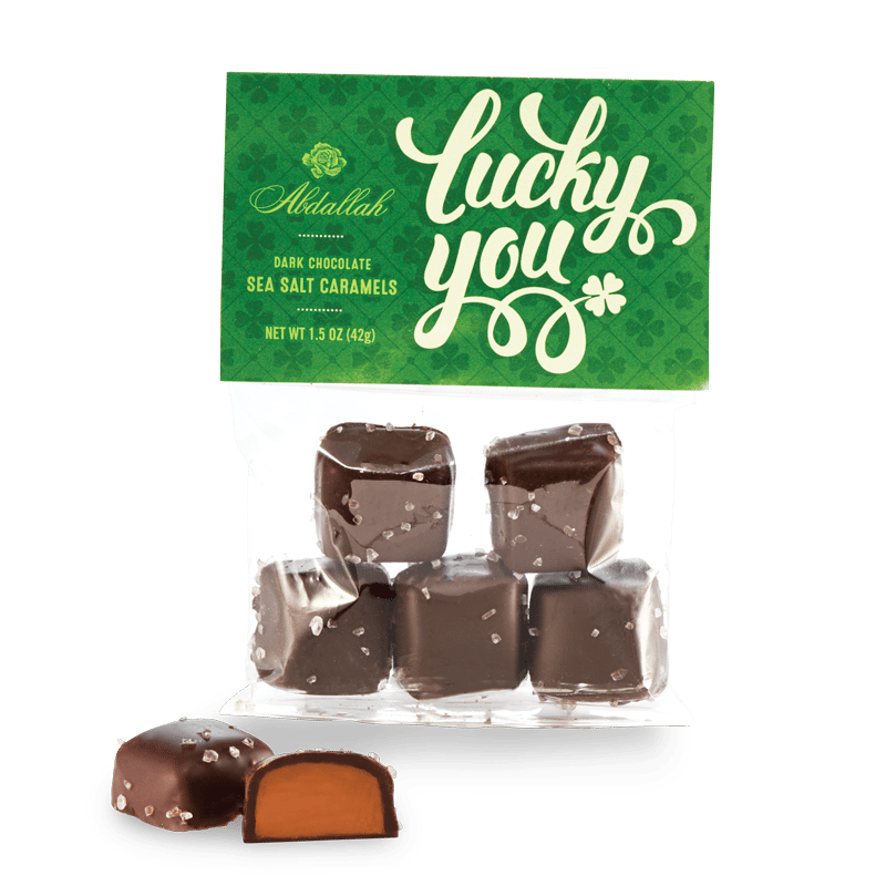 Lucky You Sea Salt Caramels, 4 ct by Abdallah Candies, MN's Premier