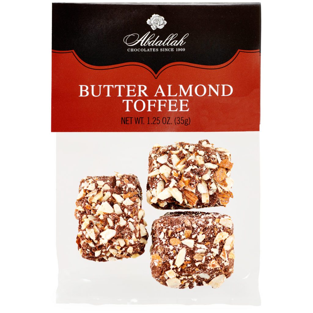 Butter Almond Toffee Milk Chocolate, 16 ct by Abdallah Candies