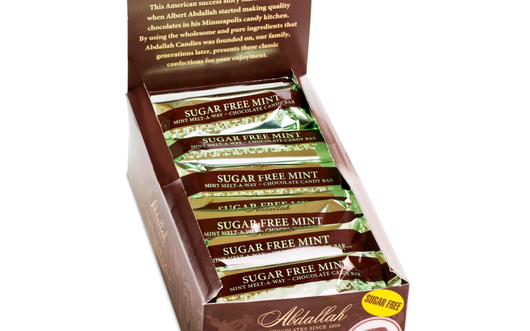 Sugar Free Chocolate Mint Bar, 24 Bars