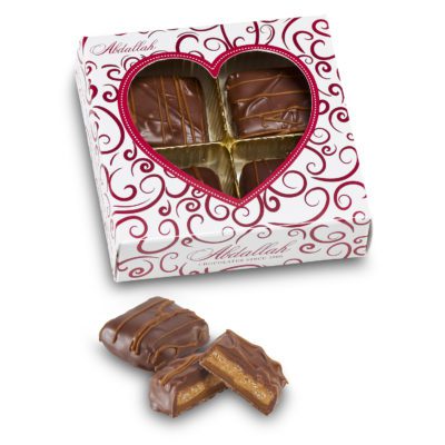 Valentine's Peanut Butter Caramel Crisp