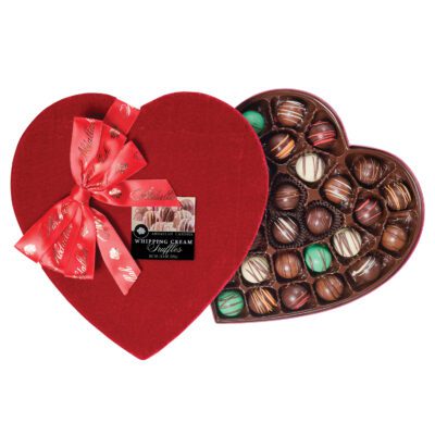 Fancy Fabric Heart - Assorted Mini Truffles