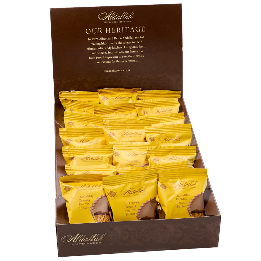 Box of 24 individually wrapped Milk Chocolate Peanut Butter Cups